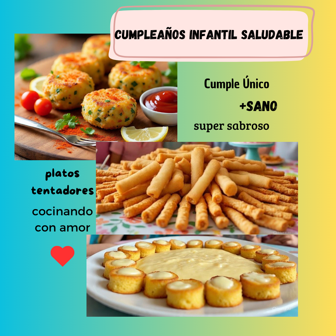 Ebook: Cumpleaños Infantil Saludable 🎂 ➕ 6 Bonus de Regalo