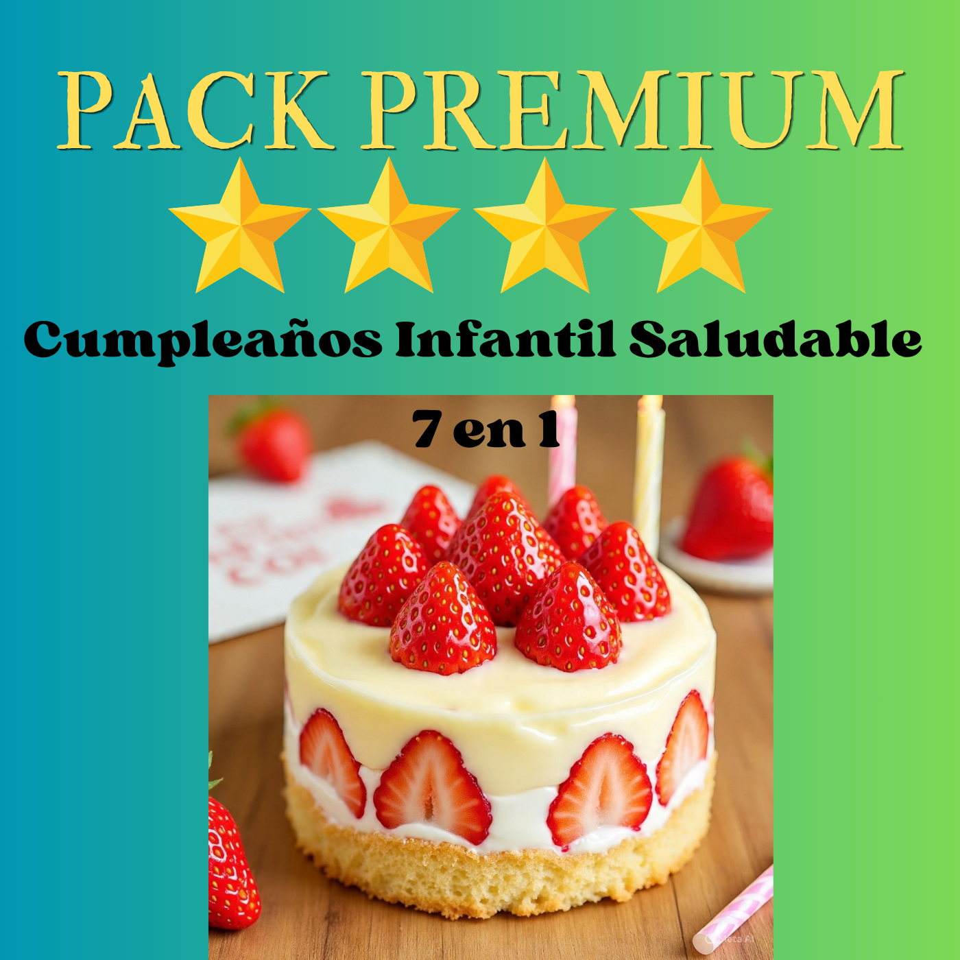 Ebook: Cumpleaños Infantil Saludable 🎂 ➕ 6 Bonus de Regalo