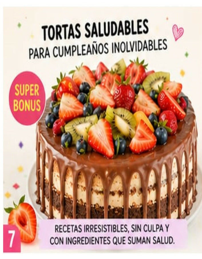 Ebook: Cumpleaños Infantil Saludable 🎂 ➕ 6 Bonus de Regalo