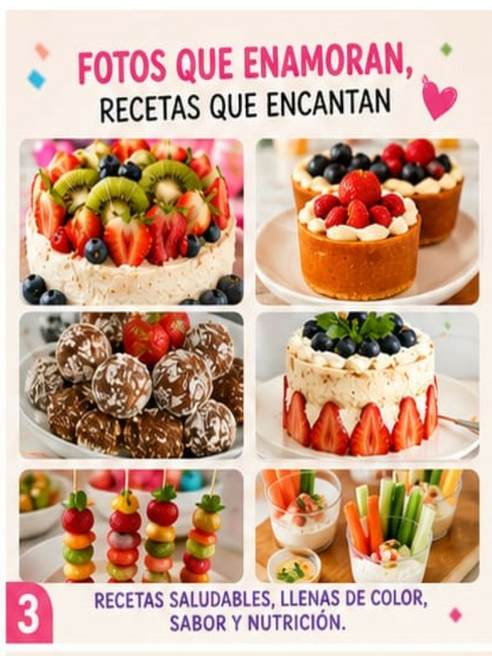 Ebook: Cumpleaños Infantil Saludable 🎂 ➕ 6 Bonus de Regalo
